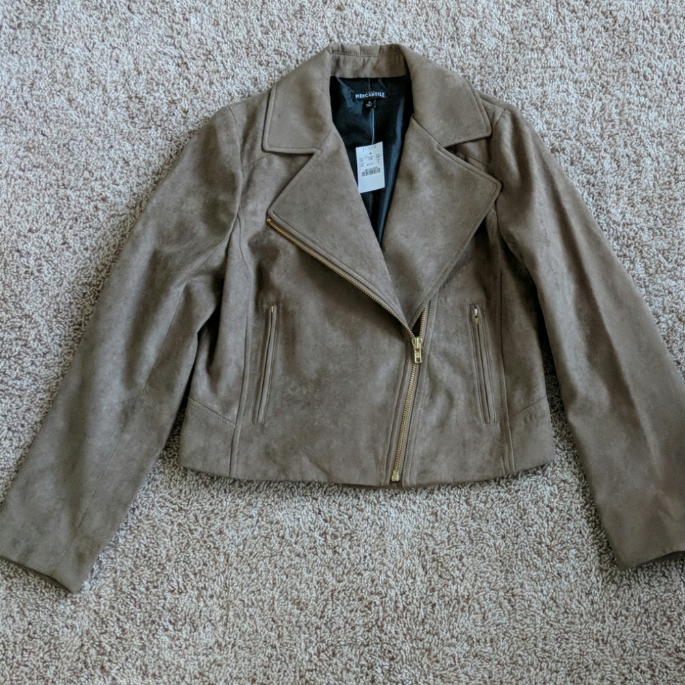 Faux Suede Jacket